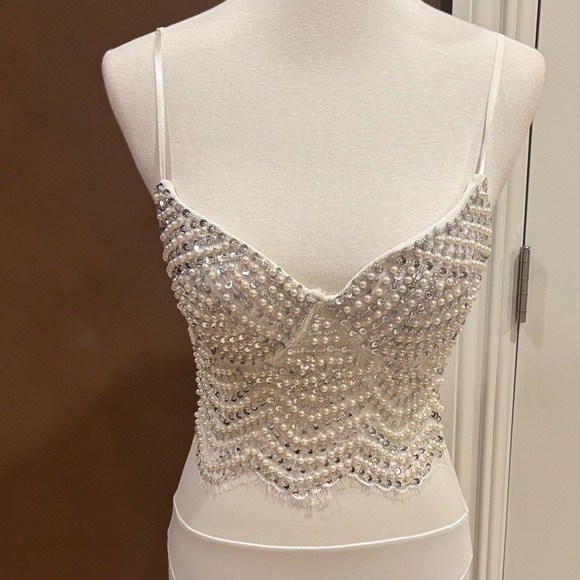 Windsor White Embellished Camisole - Picture 1 of 5